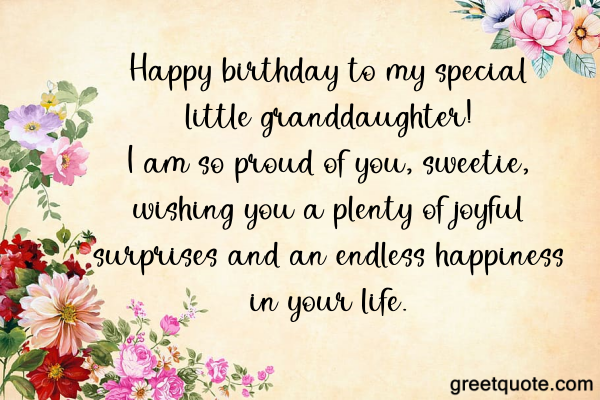 Birthday Wishes for Granddaughter