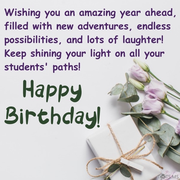 Birthday Wishes for Teacher