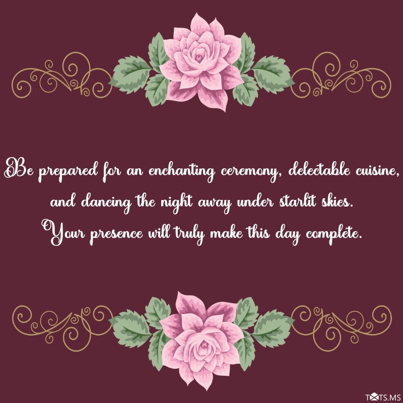 Wedding Invitation Messages