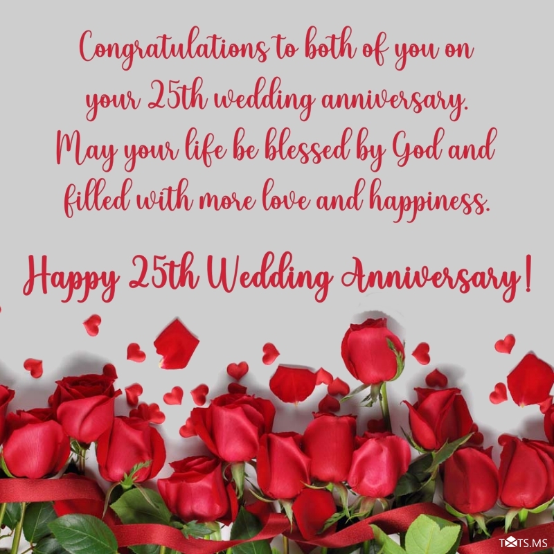 25th Wedding Anniversary Wishes