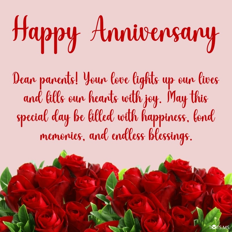 Anniversary Wishes for Parents