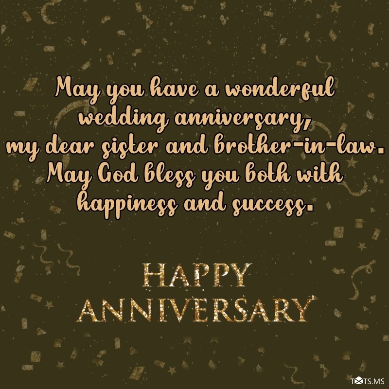 Anniversary Wishes for Sister and Brother-In-Law