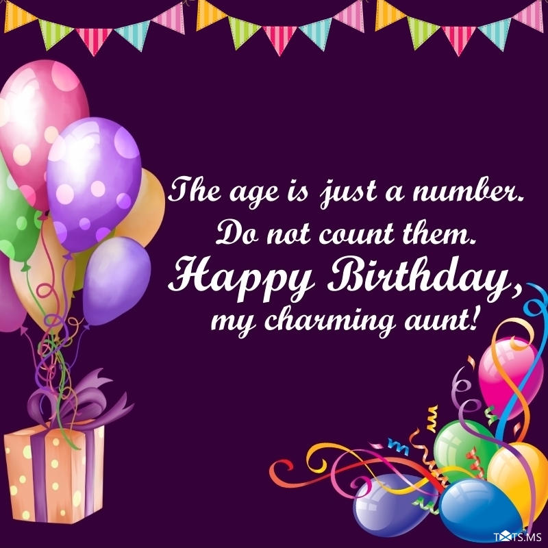 Short Birthday Wishes for Aunty
