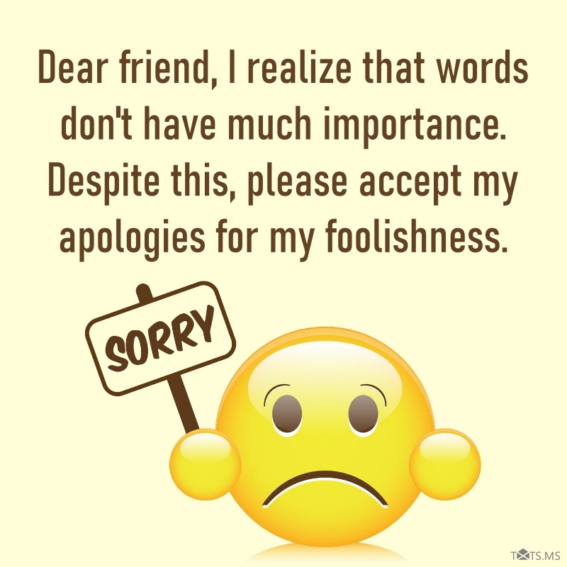 Sorry Messages