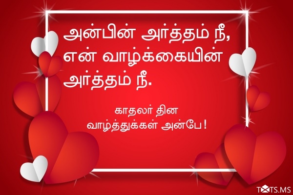Valentine's Day Wishes in Tamil